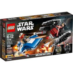 LEGO Star Wars A Wing Vs TIE Silencer Microfighters 75196