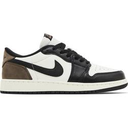 Nike Air Jordan 1 Low OG GS - White/Black/Dark Mocha