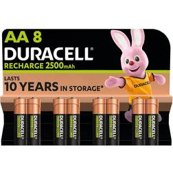 Duracell Rechargeable AA Batteries 2500mAh 8-pack