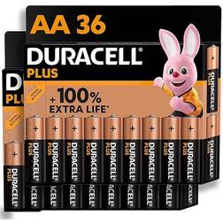 Duracell Plus AA Alkaline Batteries 36-pack