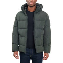 Michael Kors Men's Quilted Hooded Puffer Jacket - Dark Olive