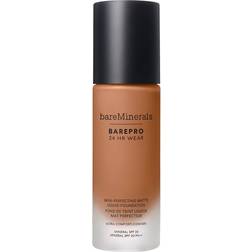 BareMinerals BarePro 24Hr Wear Skin-Perfecting Matte Liquid Foundation Mineral SPF20 #45 Medium Deep Neutral