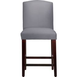 Birch Lane April Classic Steel Grey/Espresso Bar Stool 46"