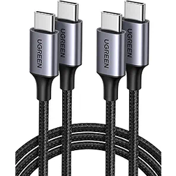 UGREEN 480Mbps USB C - USB C 60W M-M 2-Pack 0.5m