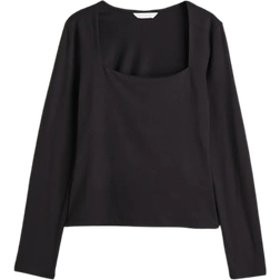 H&M Long Sleeved Jersey Top - Black