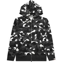 Bape City Camo Shark WGM Full-Zip Hoodie - Black