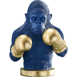 WERNS Piggy Bank Gorilla Rocky Blue/Gold Dekofigur 35.5cm