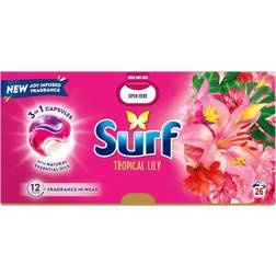 Surf 3 in 1 Tropical Lily Laundry Washing Detergent 26 Capsules 3-pack