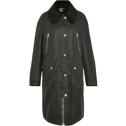 Barbour Women's Ebberston Long Wax Jacket - Archive Olive/Ancient