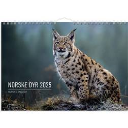 Grieg Norwegian Animals Wall Calendar 2025