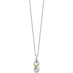 Kevin Jewelers Infinite Love Ash Holder Necklace - Silver/Gold