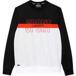 Lacoste Ripstop Tennis Sweatshirt Men - Black/Orange/White