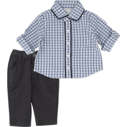 Miniclasix Woven Shirt & Corduroy Pant Set - Blue (MCX2019)