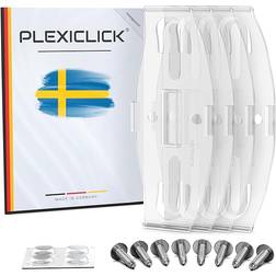 PlexiClick Original registreringsskylthållare Ramlös osynlig