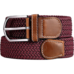 DonDon Braided Stretch Belt - Bordeaux