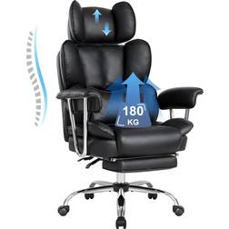 IWMH Big and Tall Black Kontorsstol 124cm