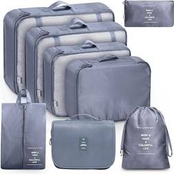 Murise Organizer for Vacation &Travel Packing Cubes - 8 delar