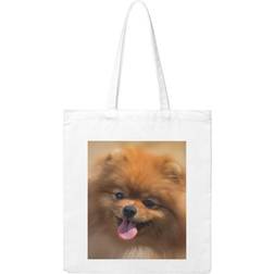 Wshffilo Pomeranian Printed Shopping Bag - Beige