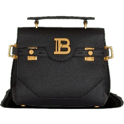 Balmain B-Buzz 23 Grained Leather Bag - Black