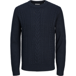 Jack & Jones Plain Knitted Pullover - Blue/Sky Captain