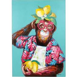 WERNS Monkey Fruity Freddy Multicolour Väggdekor 80x120cm