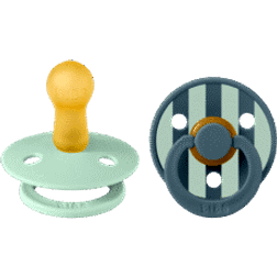 Bibs Round Colour Pacifier 2-Pack
