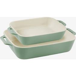 Staub Ugnsformar Set i 2 Delar Grön Plåt