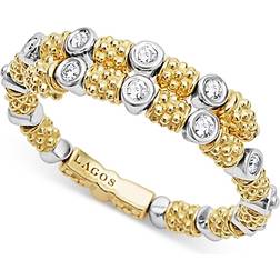 Pandora Shaped Circles T-bar 19.7 Necklace Gold