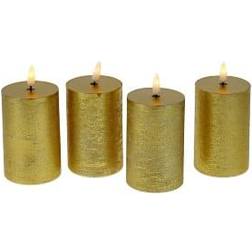 WERNS 3D Flame Gold LED-ljus 10cm 4st