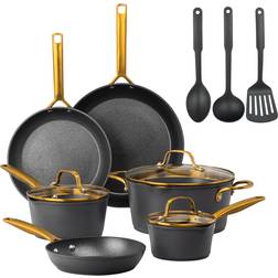 Granitestone 14 Pc Nonstick Cookware Set with lid