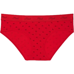 PINK Logo Hiphugger Panty - Bright Vermillion Cherry Print