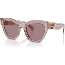 Miu Miu MU 01YS Sunglasses - Transparent Mauve