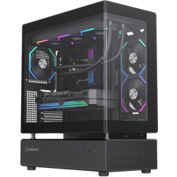 Gamemax GameMax N80 Black Mid Tower Tempered Glass Case with 6 x 120mm PWM ARGB