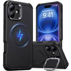 ESR Cyber Armor Cover Kickstand HaloLock MagSafe iPhone 16 Black