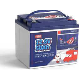 Timeusb 12V 50Ah LiFePO4 Lithium Battery Pro