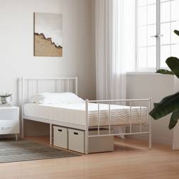vidaXL Hårdhed Skummadras 90 x 210 cm H2 H3 - Hvid Boxmadras