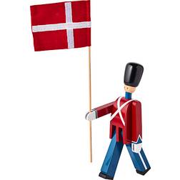Kay Bojesen Standard Bearer With Textile Flag Small Red Dekorationsfigur 22.4cm
