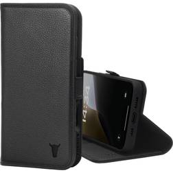 Torro iPhone 16 Leather Wallet Case MagSafe Charging Black