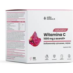 Aura Herbals Naturlig Vitamin C 1000 mg 30 Stk