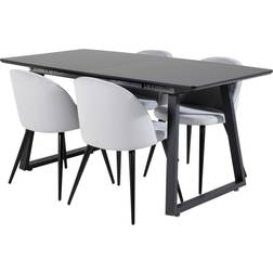 Venture Home Villecar Black Bordsgrupp 85x160cm 5st