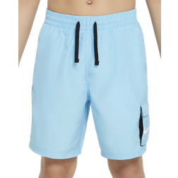 Nike Big Kid's Voyage Volley Swim Shorts - Aquarius Blue (NESSB818-486)