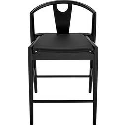 Corrigan Studio Rance Vegan Black Bar Stool 35"