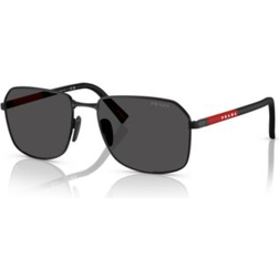 Prada Linea Rossa PS A51S 1BO06F Solglasögon Metall - Svart Grå