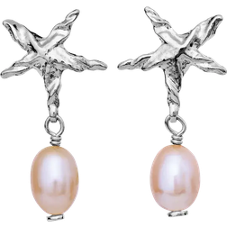 Maanesten Sandie Earrings - Silver/Pearls
