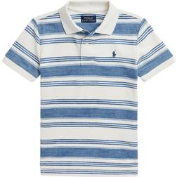 Polo Ralph Lauren Boy's Striped Cotton Mesh Polo Shirt - Printed Patina Stripe