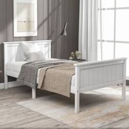 ModernLuxe 3ft Single Bed Frame 90 x 190 cm White
