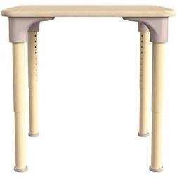 Flash Furniture Hercules Square 24 x 24 Height Adjustable Beech Small Table