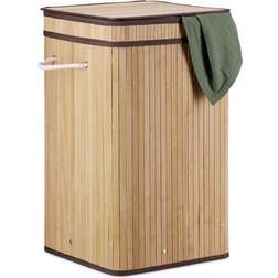 B2X Foldable Laundry Basket Bamboo