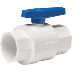 Homewerks 1-1/4 in. pvc slip ball valve full port quarter-turn lever for non-pot