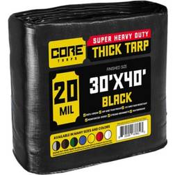 Core Tarps CT-706 30 x 40 Heavy Duty Tarp - Black